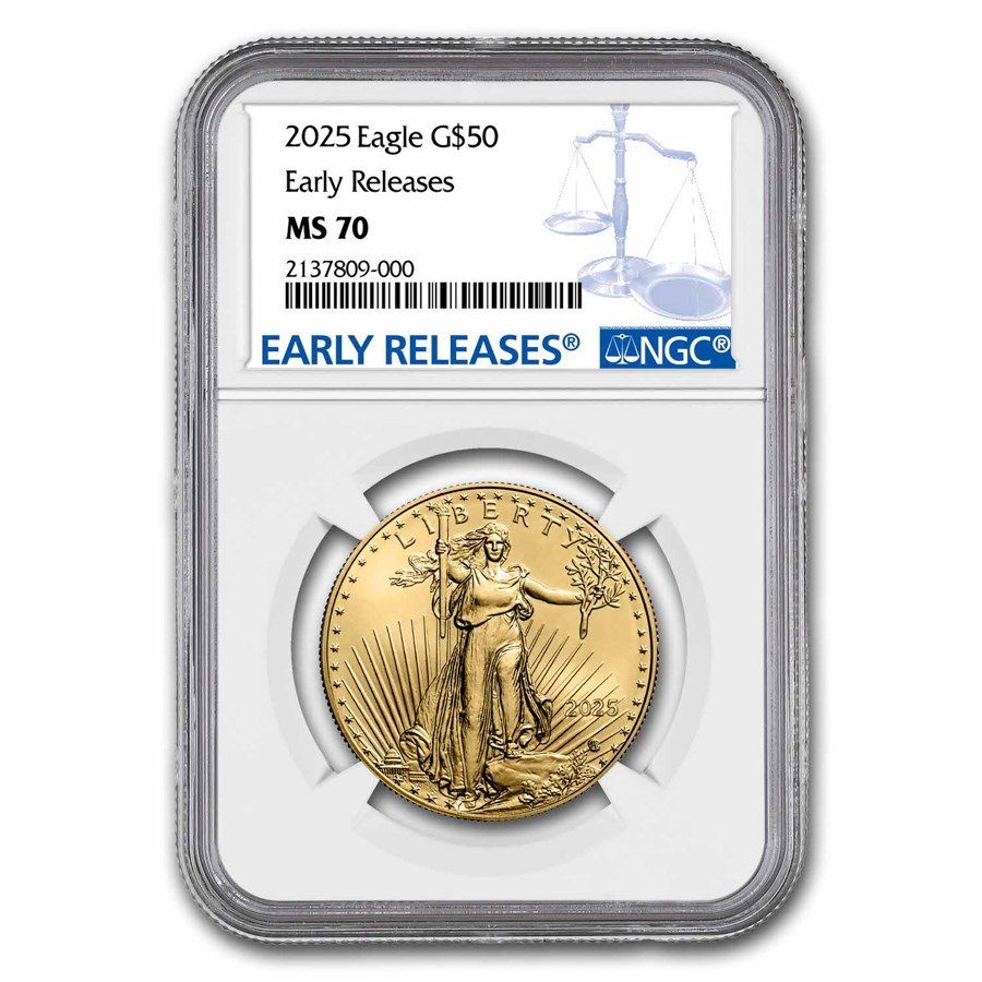 2025 1 oz American Gold Eagle MS-70 NGC (Early Releases)